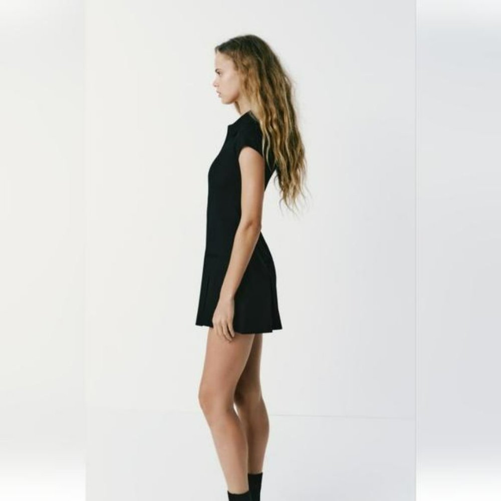 ZARA SHORT PLEATED DRESS